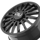 1 X CALI OFF-ROAD SUMMIT DUALLY 20X8.25 8-165.1 121.3 Hub -192 Offset Black Wheel Rim