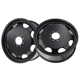 1 X CALI OFF-ROAD SUMMIT DUALLY 22X8.25 8-210 154.2 Hub 100 Offset Black Wheel Rim