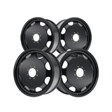 1 X CALI OFF-ROAD SUMMIT DUALLY 24X8.25 8-165.1 121.3 Hub 100 Offset Black Wheel Rim