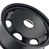 1 X CALI OFF-ROAD SUMMIT DUALLY 24X8.25 8-200 142 Hub 100 Offset Black Wheel Rim