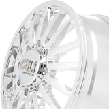 1 X CALI OFF-ROAD SUMMIT DUALLY 20X8.25 8-170 124.9 Hub -232 Offset Silver Wheel Rim