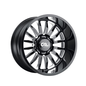 1 X CALI OFF-ROAD SUMMIT 20X10 8-170 125.2 Hub -25 Offset Black Wheel Rim