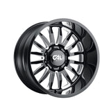 1 X CALI OFF-ROAD SUMMIT 20X10 8-170 125.2 Hub -25 Offset Black Wheel Rim
