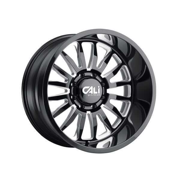 1 X CALI OFF-ROAD SUMMIT 20X9 6-139.7 106 Hub -12 Offset Black Wheel Rim