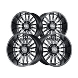 1 X CALI OFF-ROAD SUMMIT 22X12 8-170 125.2 Hub -51 Offset Black Wheel Rim