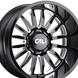 1 X CALI OFF-ROAD SUMMIT 20X9 8-170 125.2 Hub 0 Offset Black Wheel Rim