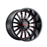 1 X CALI OFF-ROAD SUMMIT 22X12 8-180 124.1 Hub -51 Offset Black Wheel Rim