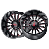 1 X CALI OFF-ROAD SUMMIT 22X12 8-180 124.1 Hub -51 Offset Black Wheel Rim