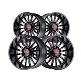 1 X CALI OFF-ROAD SUMMIT 22X12 8-180 124.1 Hub -51 Offset Black Wheel Rim