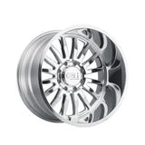 1 X CALI OFF-ROAD SUMMIT 24X14 8-165.1 125.2 Hub -76 Offset Silver Wheel Rim