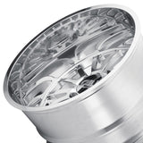 1 X CALI OFF-ROAD SUMMIT 24X14 8-165.1 125.2 Hub -76 Offset Silver Wheel Rim