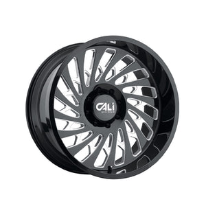 1 X CALI OFF-ROAD SWITCHBACK 20X12 6-135 87.1 Hub -51 Offset Black Wheel Rim