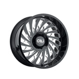 1 X CALI OFF-ROAD SWITCHBACK 20X12 6-135 87.1 Hub -51 Offset Black Wheel Rim