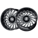 1 X CALI OFF-ROAD SWITCHBACK 20X12 6-135 87.1 Hub -51 Offset Black Wheel Rim
