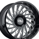1 X CALI OFF-ROAD SWITCHBACK 20X12 6-135 87.1 Hub -51 Offset Black Wheel Rim
