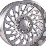1 X CALI OFF-ROAD SWITCHBACK 20X12 6-135 87.1 Hub -51 Offset Silver Wheel Rim