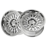 1 X CALI OFF-ROAD VERTEX 24X14 6-135 87.1 Hub -76 Offset Chrome Wheel Rim