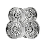 1 X CALI OFF-ROAD VERTEX 24X14 6-135 87.1 Hub -76 Offset Chrome Wheel Rim