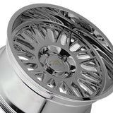 1 X CALI OFF-ROAD VERTEX 24X14 8x170 125.2 Hub -76 Offset Chrome Wheel Rim