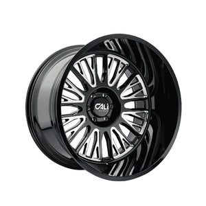 1 X CALI OFF-ROAD VERTEX 22X12 6-135 87.1 Hub -44 Offset Black Wheel Rim
