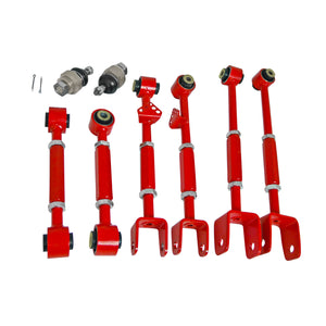 Coolstuffguru Compatible with Honda Accord TL TSX Front Ball Joint+Rear Camber Control Arm Toe Kit