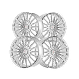 1 X Cavallo CLV-34 Nano Chrome 20X8.5 5x114.3/5x120 74.1 Hub 35 Offset Chrome Wheel Rim