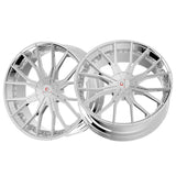 1 X Cavallo CLV-36 Nano Chrome 18X8 5x100/5x114.3 74.1 Hub 35 Offset Chrome Wheel Rim