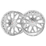 1 X Cavallo CLV-37 Nano Chrome 18X8 5x112/5x114.3 74.1 Hub 35 Offset Chrome Wheel Rim