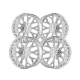 1 X Cavallo CLV-37 Nano Chrome 18X8 5x112/5x114.3 74.1 Hub 35 Offset Chrome Wheel Rim