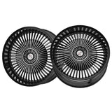1 X Cavallo CLV-41 Gloss Black & Machined 22X8.5 5x112/5x114.3 74.1 Hub 38 Offset Black Wheel Rim