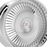 1 X Cavallo CLV-41 Nano Chrome 22X8.5 5x114.3/5x120 74.1 Hub 38 Offset Chrome Wheel Rim