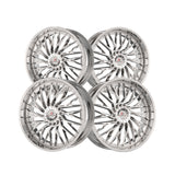 1 X Cavallo CLV-43 Nano Chrome 22X9.5 5x115/5x120 74.1 Hub 15 Offset Chrome Wheel Rim