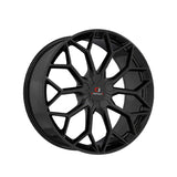 1 X Cavallo CLV-44 Gloss Black 18X8 4x100/4x114.3 74.1 Hub 35 Offset Black Wheel Rim