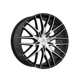 1 X Cavallo CLV-45 Gloss Black & Machined 18X8 4x100/4x114.3 74.1 Hub 35 Offset Black Wheel Rim