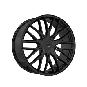 1 X Cavallo CLV-45 Gloss Black 18X8 4x100/4x114.3 74.1 Hub 35 Offset Black Wheel Rim