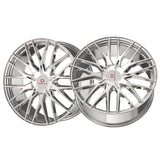 1 X Cavallo CLV-45 Nano Chrome 18X8 5x100/5x114.3 74.1 Hub 35 Offset Chrome Wheel Rim