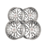 1 X Cavallo CLV-45 Nano Chrome 22X9.5 Blank 78.1 Hub 15 Offset Chrome Wheel Rim
