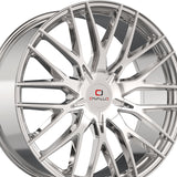 1 X Cavallo CLV-45 Nano Chrome 22X9.5 Blank 78.1 Hub 15 Offset Chrome Wheel Rim