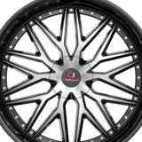 1 X Cavallo CLV-46 Gloss Black & Machined 22X9.5 5x115/5x120 74.1 Hub 15 Offset Black Wheel Rim