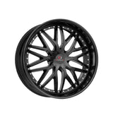 1 X Cavallo CLV-46 Gloss Black 22X8.5 5x112/5x114.3 74.1 Hub 38 Offset Black Wheel Rim