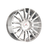 1 X Cavallo CLV-47 Nano Chrome 24X9 5x115/5x120 78.1 Hub 18 Offset Chrome Wheel Rim