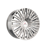 1 X Cavallo CLV-48 Nano Chrome 24X9 5x115/5x120 78.1 Hub 18 Offset Chrome Wheel Rim