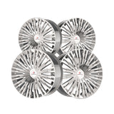1 X Cavallo CLV-48 Nano Chrome 24X9 5x115/5x120 78.1 Hub 34 Offset Chrome Wheel Rim