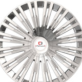 1 X Cavallo CLV-48 Nano Chrome 24X9 5x115/5x120 78.1 Hub 18 Offset Chrome Wheel Rim
