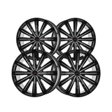 1 X Cavallo CLV-49 Gloss Black & Machined 22X8.5 5x114.3/5x120 74.1 Hub 38 Offset Black Wheel Rim