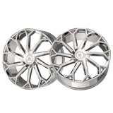 1 X Cavallo CLV-51 Nano Chrome 22X9.5 Blank 78.1 Hub 15 Offset Chrome Wheel Rim