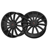 1 X Cavallo CLV-52 Gloss Black 18X8 4x100/4x114.3 74.1 Hub 35 Offset Black Wheel Rim