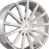 1 X Cavallo CLV-52 Nano Chrome 18X8 4x100/4x114.3 74.1 Hub 35 Offset Chrome Wheel Rim