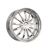 1 X Cavallo CLV-53 Nano Chrome 22X9.5 5x115/5x120 74.1 Hub 15 Offset Chrome Wheel Rim