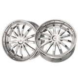1 X Cavallo CLV-53 Nano Chrome 22X9.5 5x115/5x120 74.1 Hub 15 Offset Chrome Wheel Rim